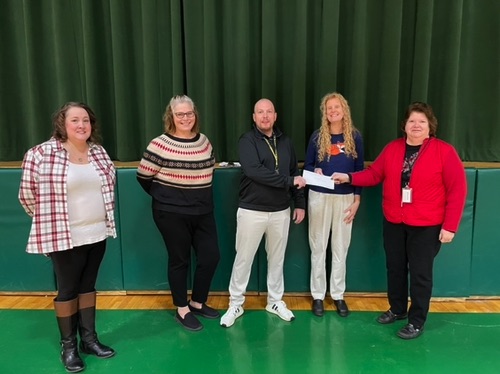 Co-Presidents Lyme Teacher’s Association: Christina Trottier and Ann Marie Hyde; New Teacher Scholarship Winner from Lyme Central: Kyle Bronson; JLCNR 1st Vice President:  Janice Shepard; JLCNR Membership Chair: Linda Lepper